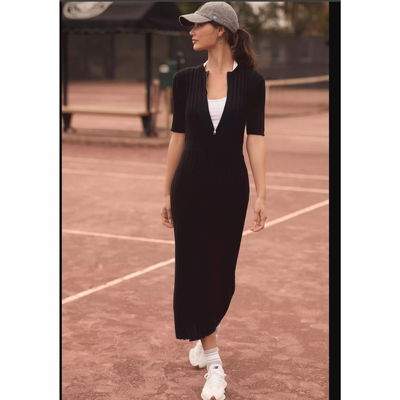 Varley Knit Midi Dress - New Large - Picture 1 of 5